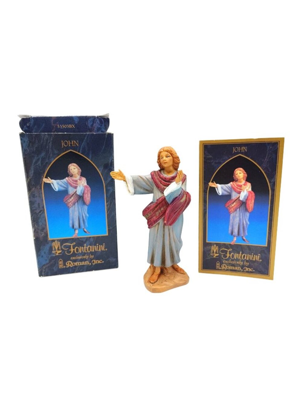 Fontanini John Nativity Figurine 53503BX Box Roman Italy 5 Inch Vintage 1999